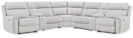 Social Pointe Reclining Sectional with Storage Consoles - Dow Furniture (ME)