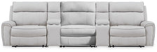 Social Pointe Reclining Sectional with Storage Consoles - Dow Furniture (ME)