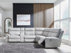 Social Pointe Power Reclining Sectional - Dow Furniture (ME)