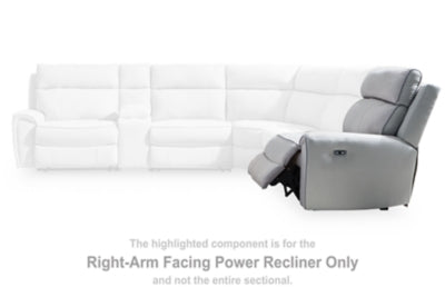 Social Pointe Reclining Sectional with Storage Consoles - Dow Furniture (ME)