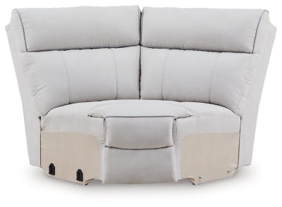 Social Pointe Reclining Sectional with Storage Consoles - Dow Furniture (ME)