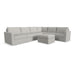 Flex 6-Seat Sectional with Standard Arm and Ottoman - Dow Furniture (ME)
