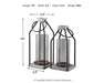 Diedrick Lantern (Set of 2) - Dow Furniture (ME)