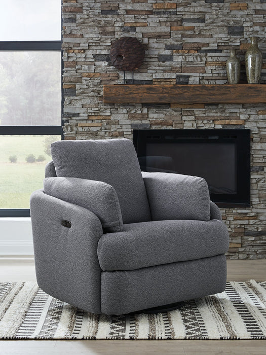 Alainmont Next-Gen Nuvella Swivel Power Recliner - Dow Furniture (ME)