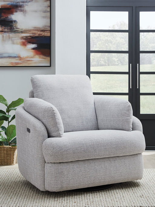 Alainmont Next-Gen Nuvella Swivel Power Recliner - Dow Furniture (ME)