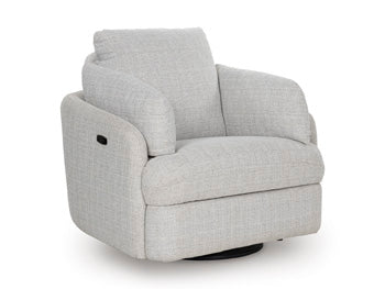 Alainmont Next-Gen Nuvella Swivel Power Recliner - Dow Furniture (ME)