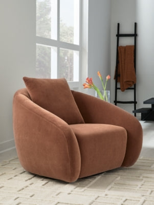 Yahya Swivel Accent Chair - Dow Furniture (ME)