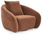 Yahya Swivel Accent Chair - Dow Furniture (ME)