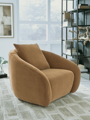 Yahya Swivel Accent Chair - Dow Furniture (ME)