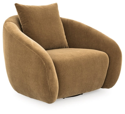 Yahya Swivel Accent Chair - Dow Furniture (ME)