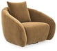Yahya Swivel Accent Chair - Dow Furniture (ME)