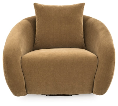 Yahya Swivel Accent Chair - Dow Furniture (ME)