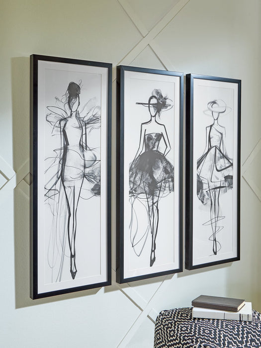 Mckerrick Wall Art Set (Set of 3) - Dow Furniture (ME)