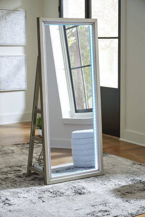 Evesen Floor Standing Mirror/Storage - Dow Furniture (ME)