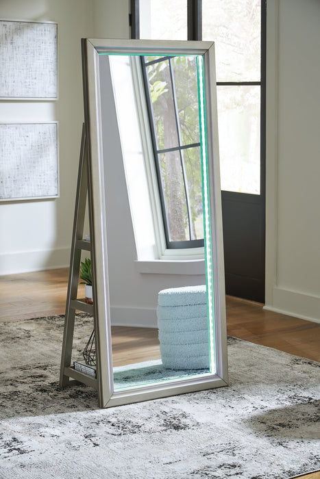 Evesen Floor Standing Mirror/Storage - Dow Furniture (ME)