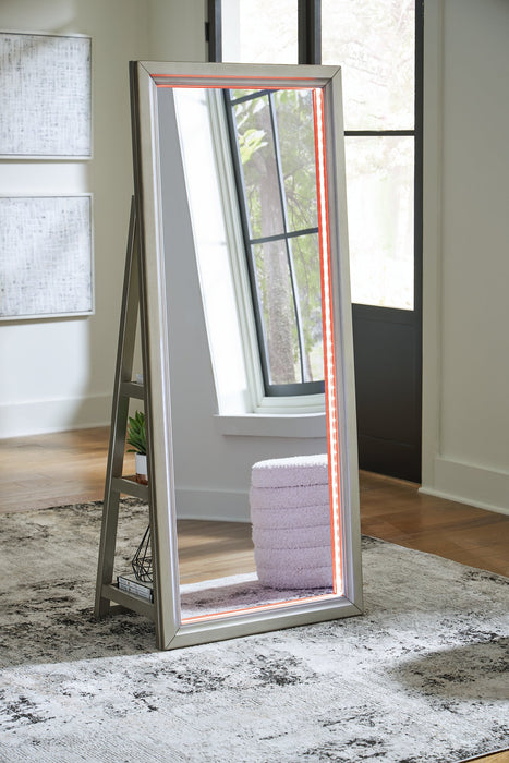 Evesen Floor Standing Mirror/Storage - Dow Furniture (ME)