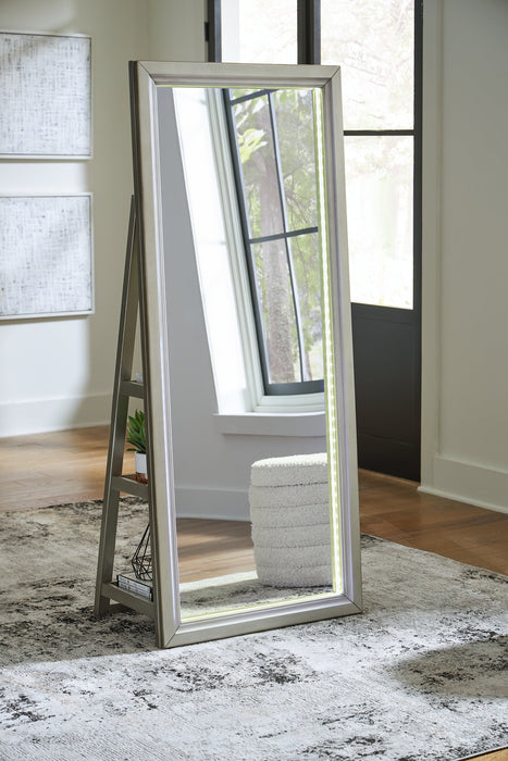 Evesen Floor Standing Mirror/Storage - Dow Furniture (ME)