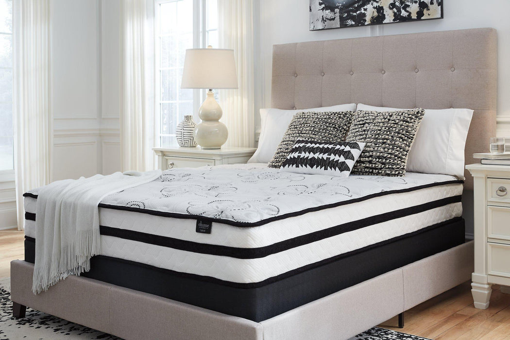 Chime 10 Inch Hybrid 10 Inch Mattress and Pillow - Dow Furniture (ME)