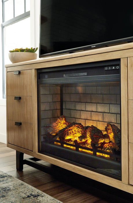 Wittenmyer 72" TV Stand with Electric Fireplace - Dow Furniture (ME)