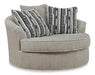 Calnita Oversized Swivel Accent Chair - Dow Furniture (ME)