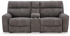 Next-Gen DuraPella Power Reclining Sectional Loveseat with Console - Dow Furniture (ME)
