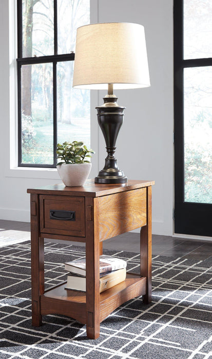 Breegin Chairside End Table - Dow Furniture (ME)
