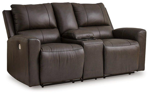 Boxmere Power Reclining Loveseat with Console - Dow Furniture (ME)
