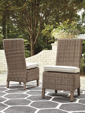 Beachcroft Outdoor Side Chair with Cushion (Set of 2) - Dow Furniture (ME)