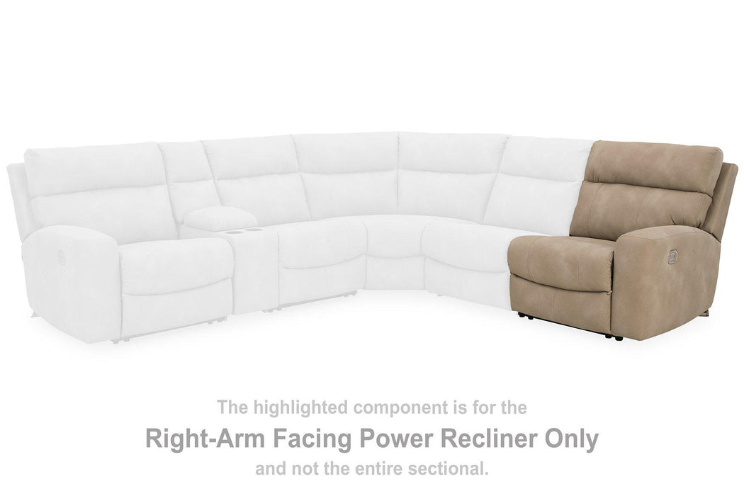 Next-Gen DuraPella Power Reclining Sectional Loveseat - Dow Furniture (ME)
