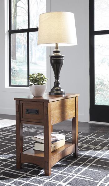 Breegin Chairside End Table - Dow Furniture (ME)