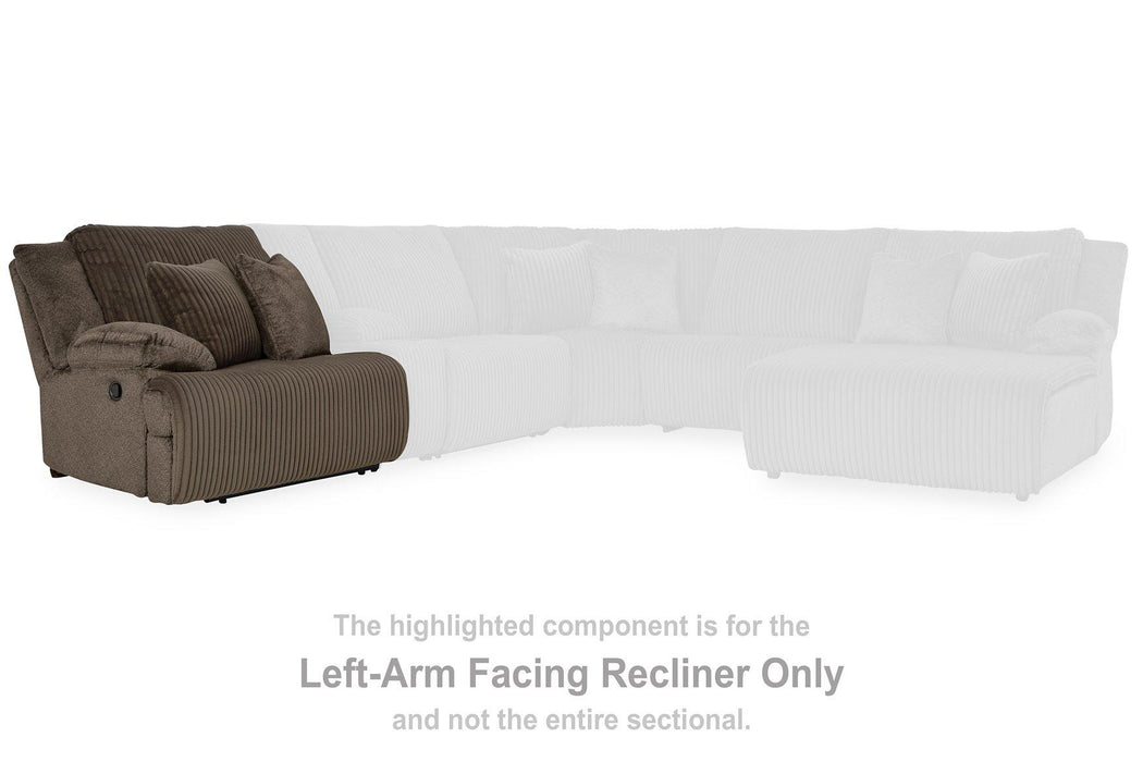 Top Tier Reclining Sectional with Chaise - Dow Furniture (ME)