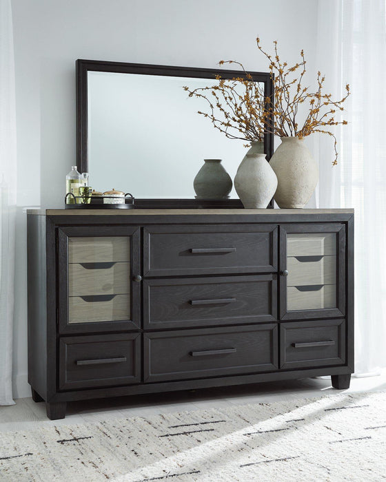 Foyland Dresser and Mirror - Dow Furniture (ME)