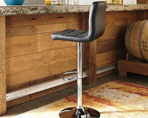 Bellatier Adjustable Height Bar Stool - Dow Furniture (ME)