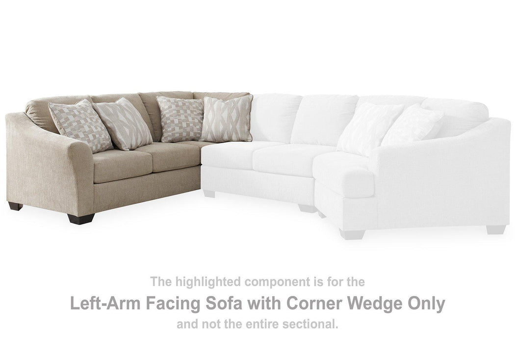 Brogan Bay 3-Piece Sectional with Cuddler