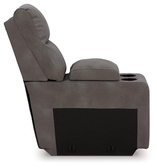 Next-Gen DuraPella Power Reclining Sectional Loveseat with Console - Dow Furniture (ME)