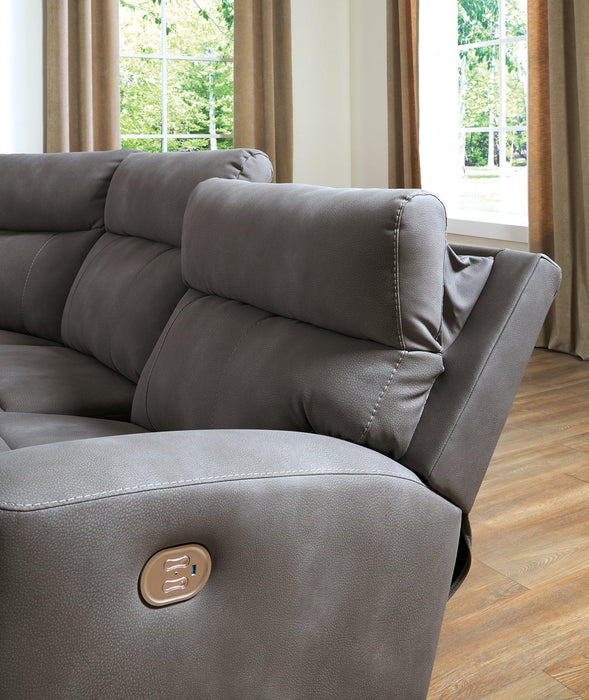 Next-Gen DuraPella Power Reclining Sectional - Dow Furniture (ME)