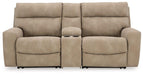 Next-Gen DuraPella Power Reclining Sectional Loveseat with Console - Dow Furniture (ME)