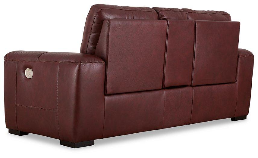 Alessandro Power Reclining Loveseat with Console - Dow Furniture (ME)