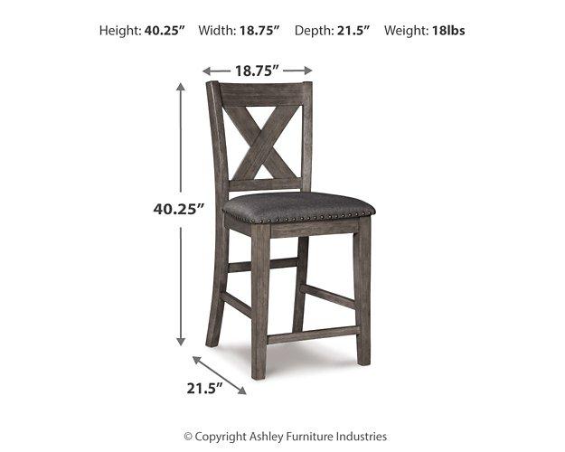 Caitbrook Counter Height Upholstered Bar Stool - Dow Furniture (ME)