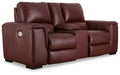 Alessandro Power Reclining Loveseat with Console - Dow Furniture (ME)
