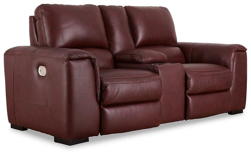 Alessandro Power Reclining Loveseat with Console - Dow Furniture (ME)