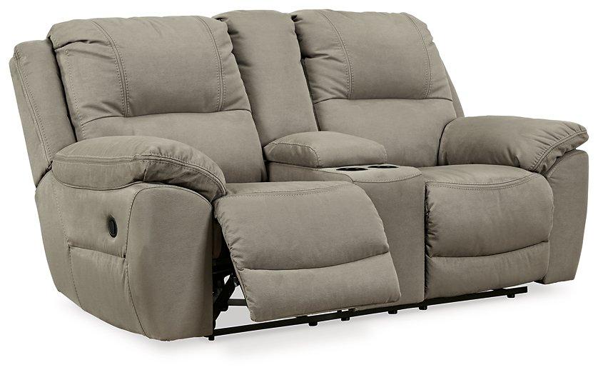 Next-Gen Gaucho Reclining Loveseat with Console - Dow Furniture (ME)