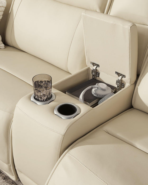 Double Deal Reclining Sectional with Console - Dow Furniture (ME)