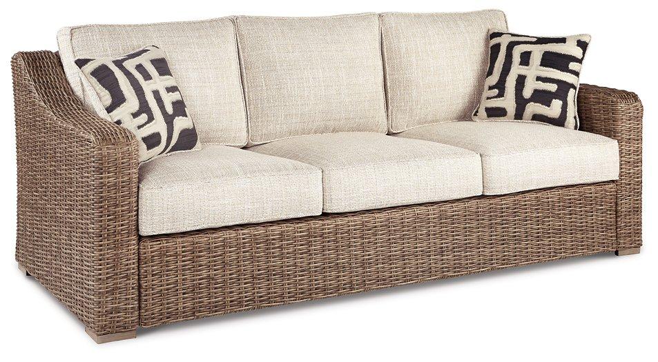 Beachcroft Outdoor Sofa, Lounge Chairs and Fire Pit - Dow Furniture (ME)