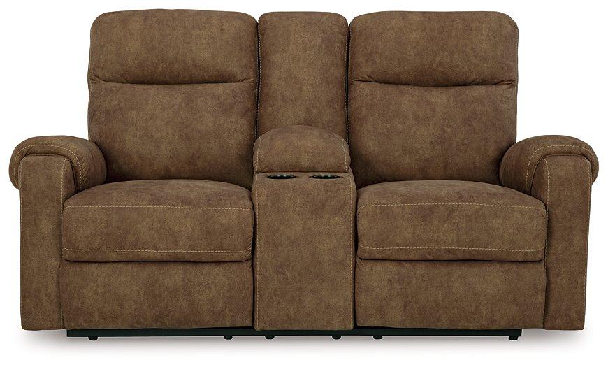 Edenwold Reclining Loveseat with Console - Dow Furniture (ME)