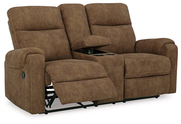 Edenwold Reclining Loveseat with Console - Dow Furniture (ME)
