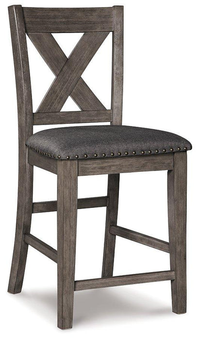 Caitbrook Counter Height Upholstered Bar Stool - Dow Furniture (ME)