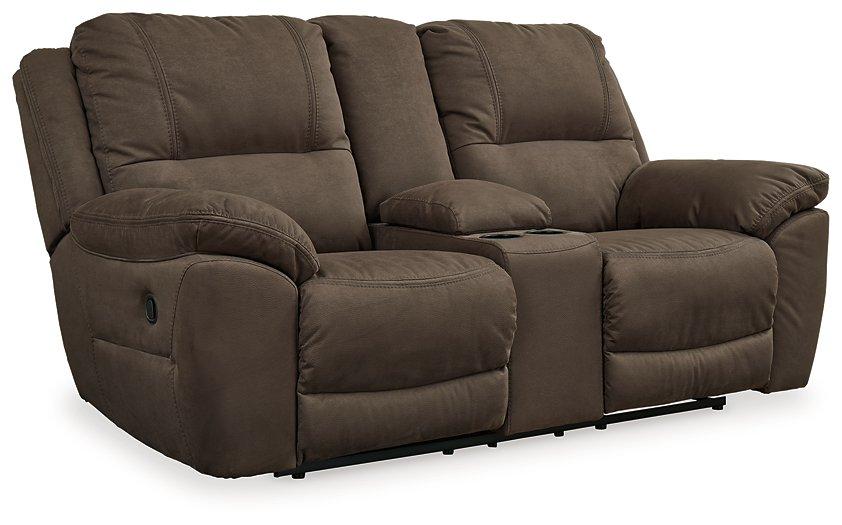 Next-Gen Gaucho Reclining Loveseat with Console - Dow Furniture (ME)