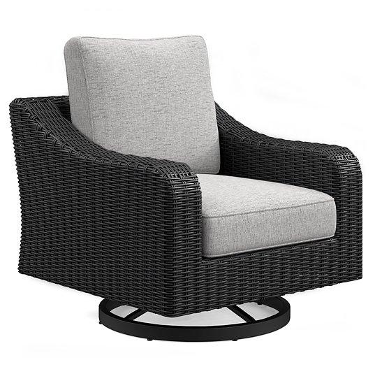Beachcroft Outdoor Swivel Lounge with Cushion - Dow Furniture (ME)