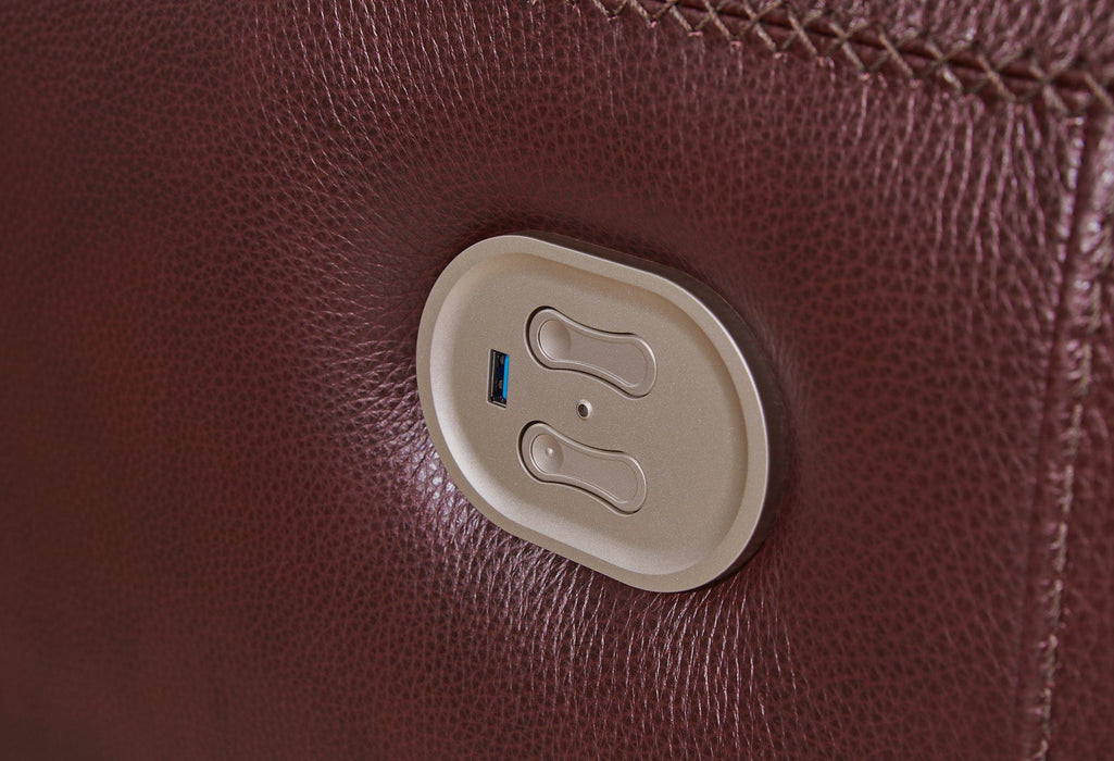 Alessandro Power Reclining Loveseat with Console - Dow Furniture (ME)